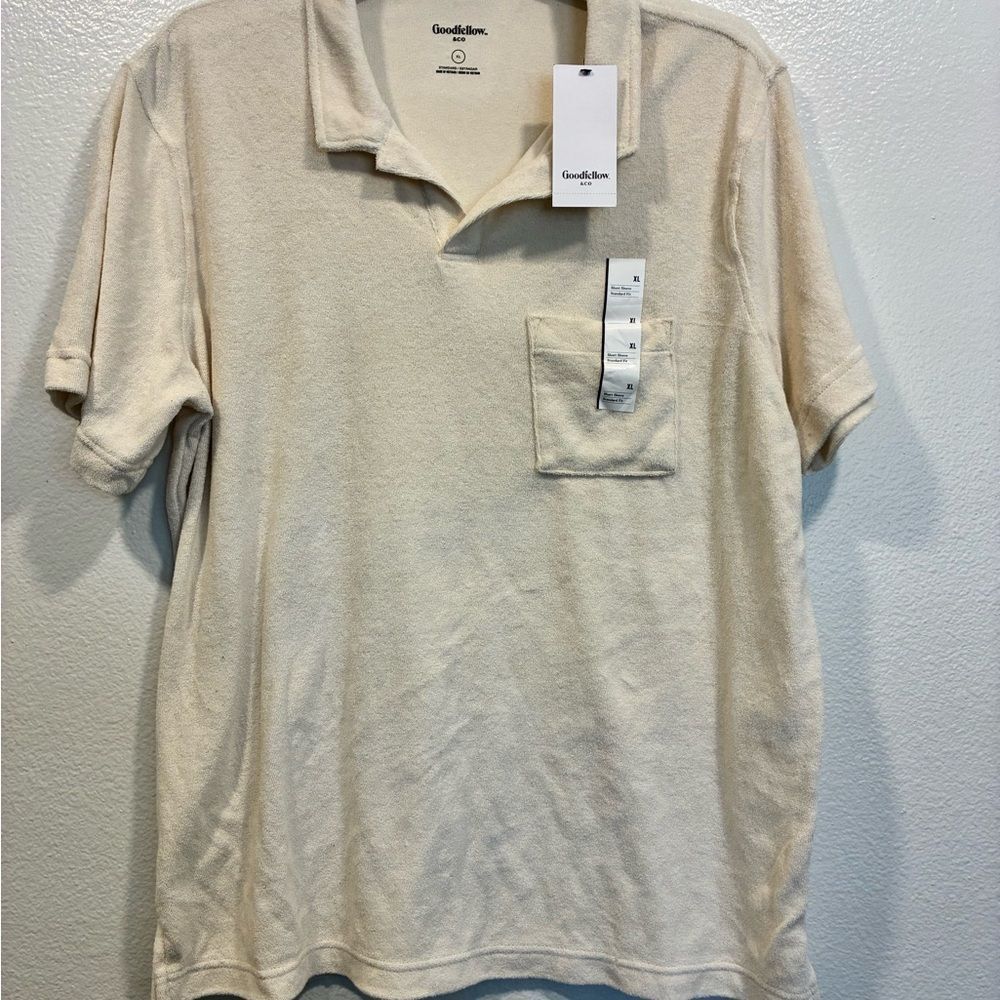 Goodfellow & Co Men's Beige Polo Shirt